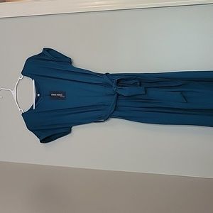 Green cotton dress